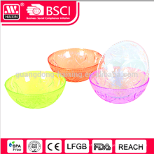 2015 Hotsales plastic transparent salad bowl